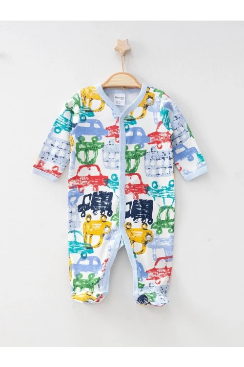 Araba Baskılı Biyeli Tulum 1232