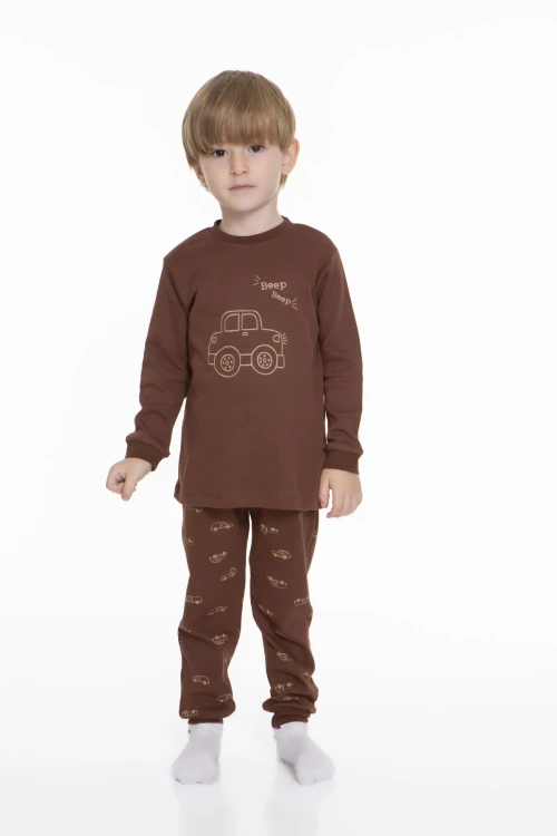 Araba Baskılı Pijama Takımı 54209