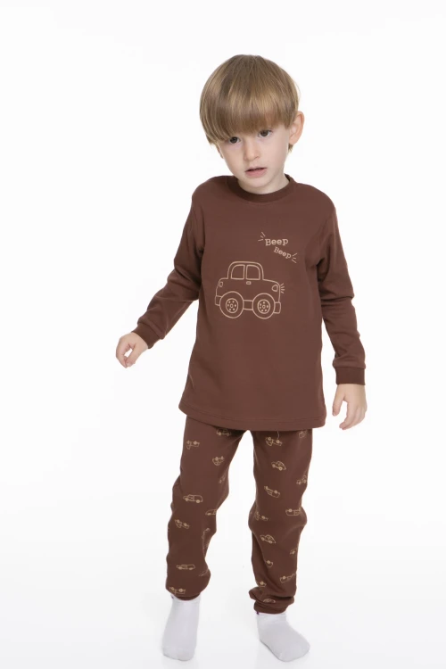 Araba Baskılı Pijama Takımı 54209