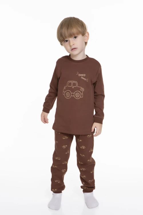 Araba Baskılı Pijama Takımı 54209