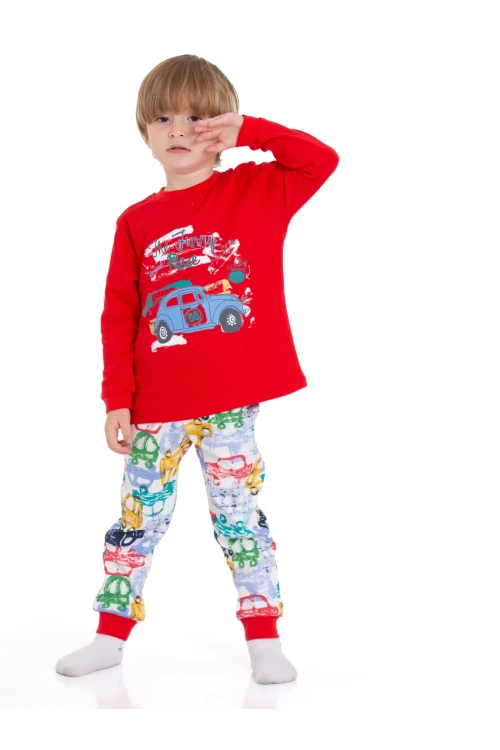 Araba Baskılı Pijama Takımı 54211