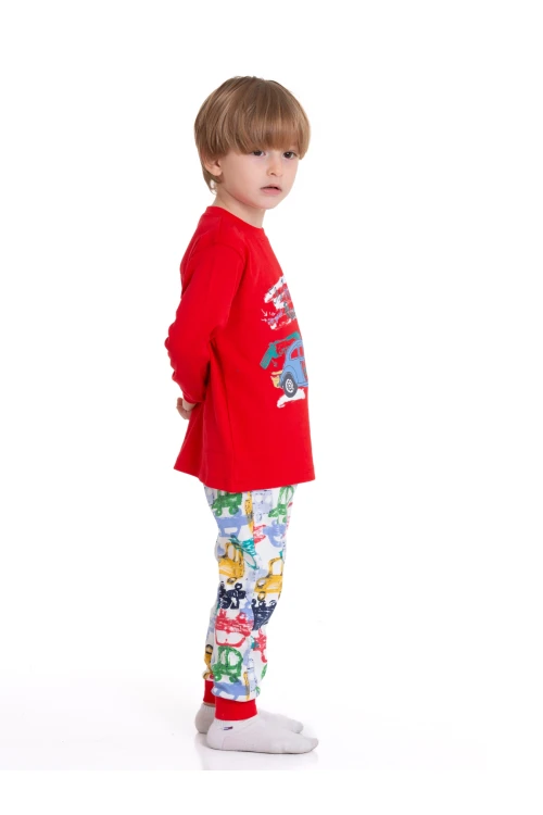 Araba Baskılı Pijama Takımı 54211
