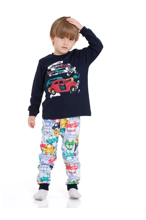 Araba Baskılı Pijama Takımı 54211