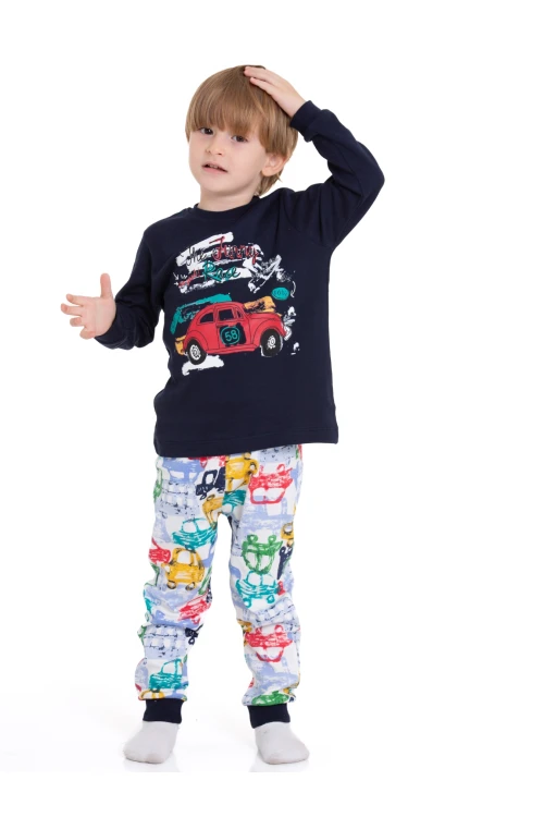 Araba Baskılı Pijama Takımı 54211