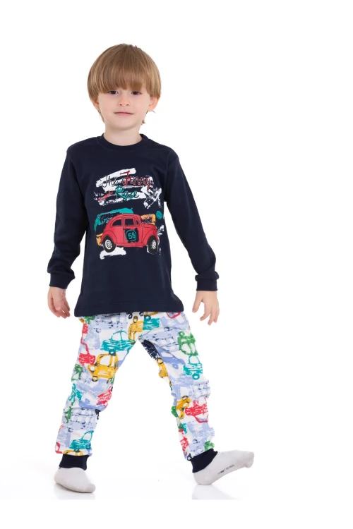 Araba Baskılı Pijama Takımı 54211