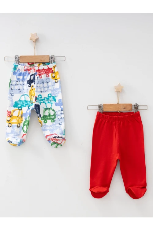 Araba Desenli 2li Patikli Alt 7297