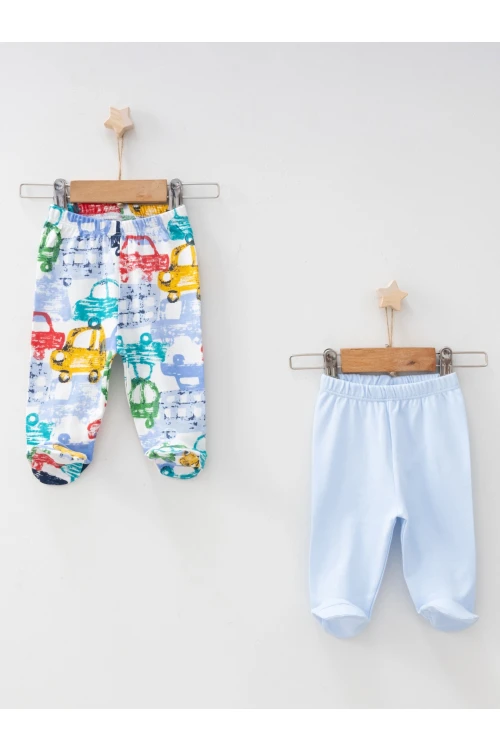 Araba Desenli 2li Patikli Alt 7297