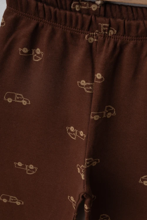 Araba Desenli Bebek Pijama Takım 2418