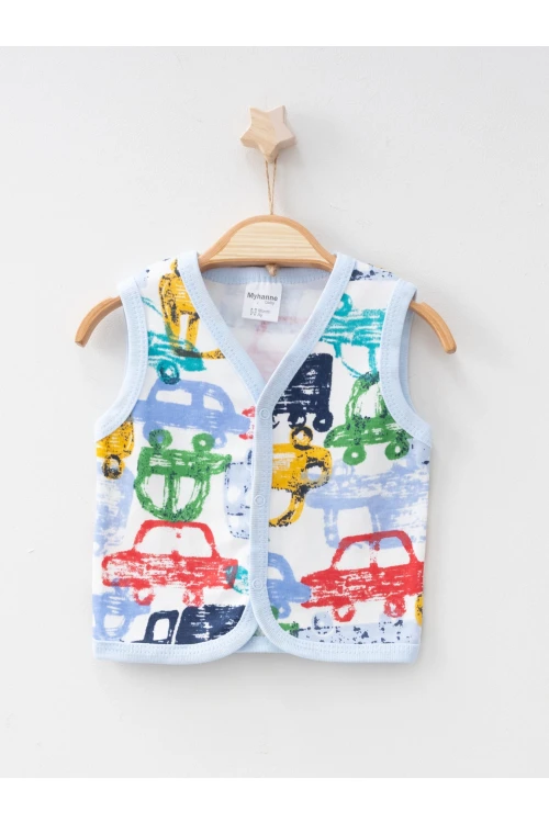 Araba Desenli Yelek 9630