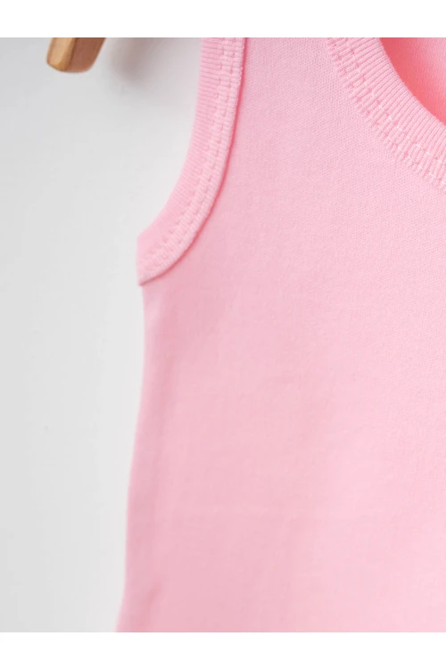 Ayıcık Desenli 2li Askılı Çıtçıtlı Body 9691