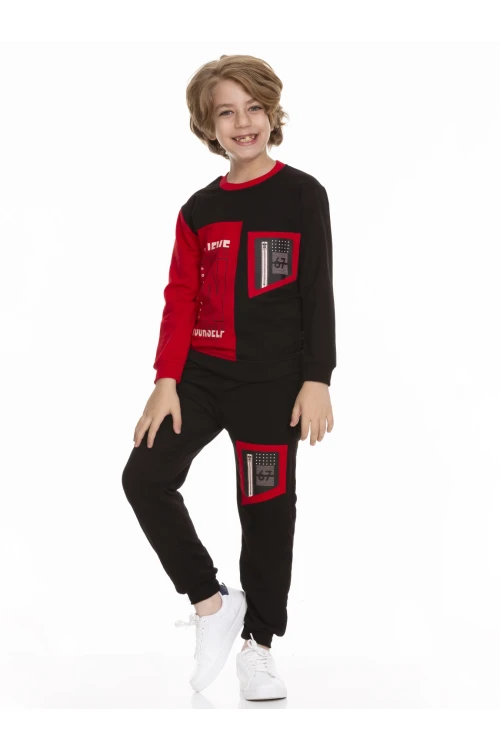 Baskılı Erkek Çocuk Eşofman Takımı 51403