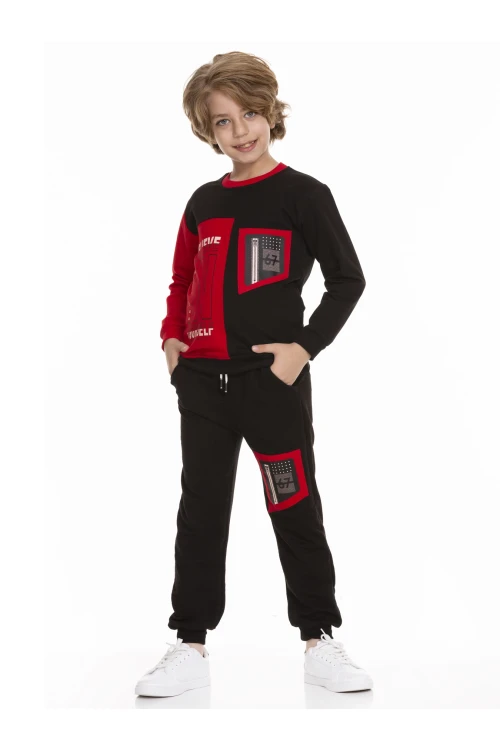 Baskılı Erkek Çocuk Eşofman Takımı 51403