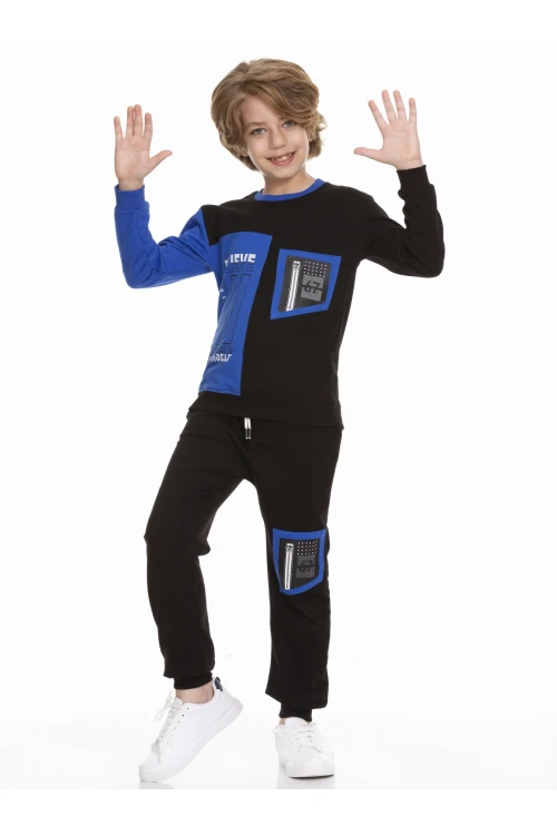 Baskılı Erkek Çocuk Eşofman Takımı 51403