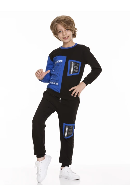 Baskılı Erkek Çocuk Eşofman Takımı 51403