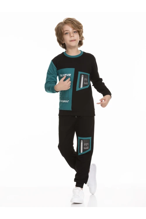 Baskılı Erkek Çocuk Eşofman Takımı 51403