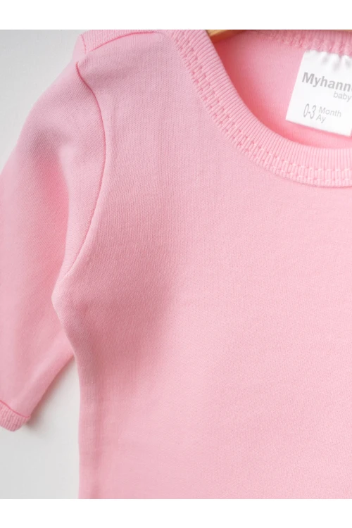 Çiçek Desenli 2Li Uzun Kol Çıtçıtlı Body 9683