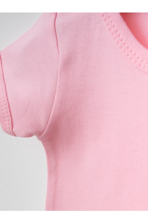 Çiçek Desenli 2li Yarım Kol Çıtçıtlı Body 9684