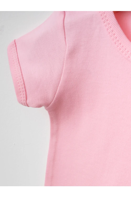 Çizgili 2li Yarım Kol Çıtçıtlı Body 9687