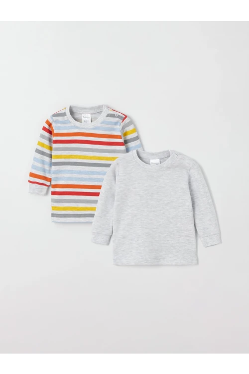 Çizgili Bebek 2Li Body 9704