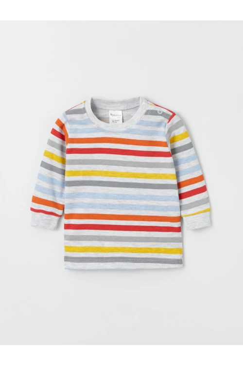 Çizgili Bebek 2Li Body 9704