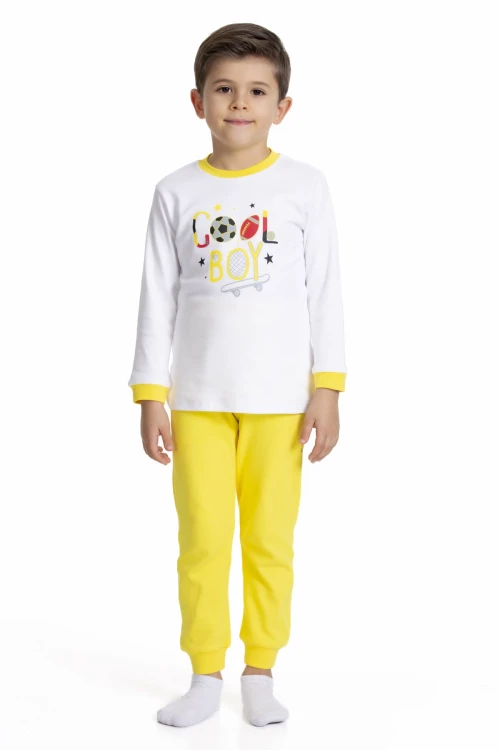 Cool Boy Baskılı Pijama Takımı 54212
