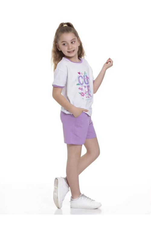 Cute Baskılı Şortlu Takım 63606