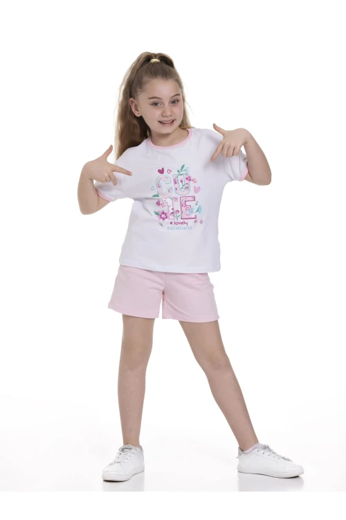 Cute Baskılı Şortlu Takım 63606