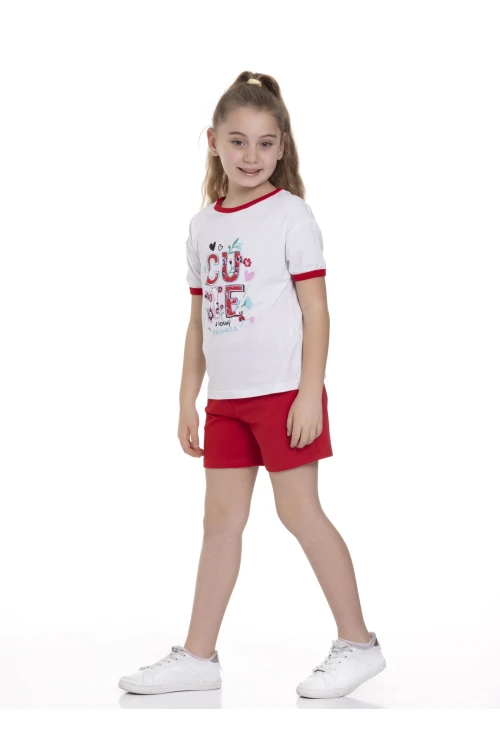 Cute Baskılı Şortlu Takım 63606