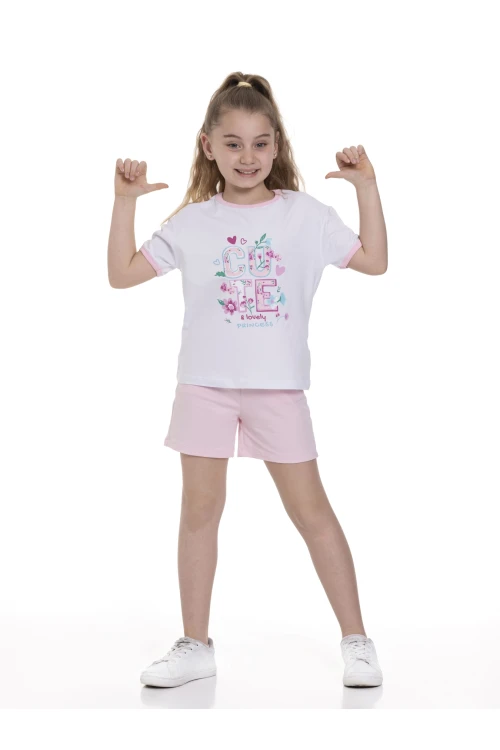 Cute Baskılı Şortlu Takım 63606