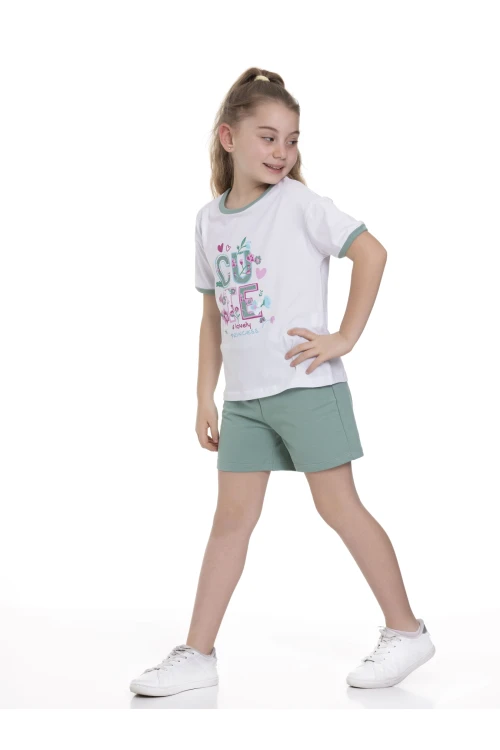 Cute Baskılı Şortlu Takım 63606