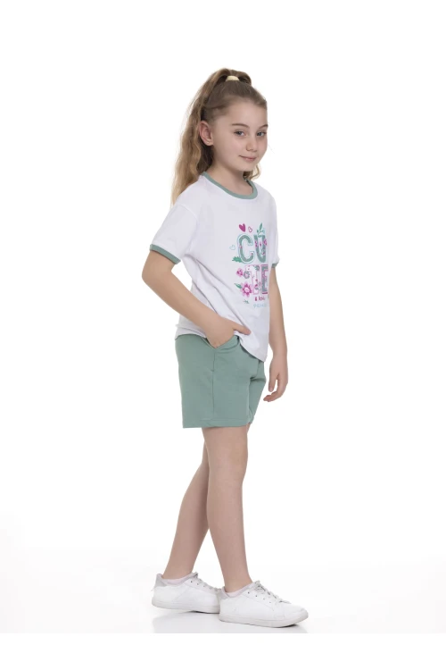 Cute Baskılı Şortlu Takım 63606