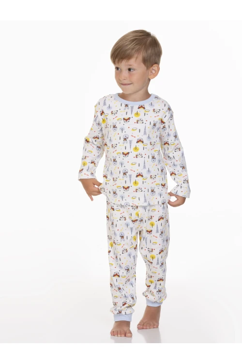 Desenli Erkek Bebek Pijama Takımı 54203