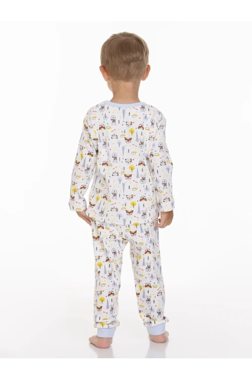 Desenli Erkek Bebek Pijama Takımı 54203