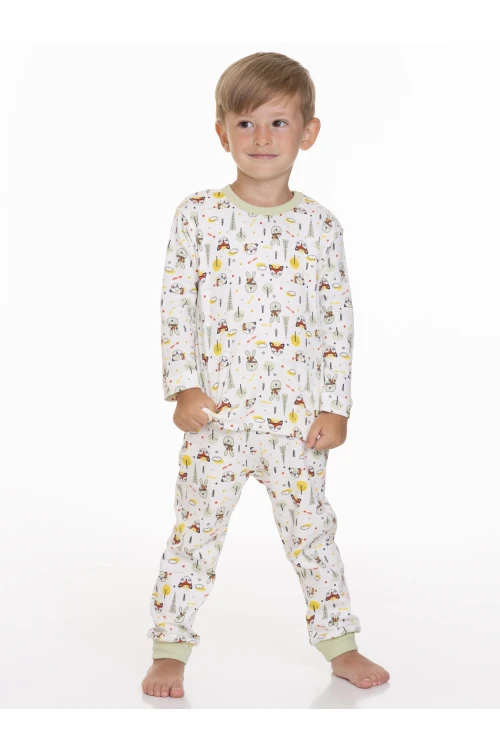 Desenli Erkek Bebek Pijama Takımı 54203