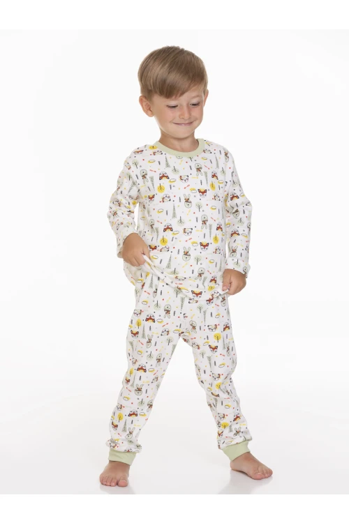 Desenli Erkek Bebek Pijama Takımı 54203