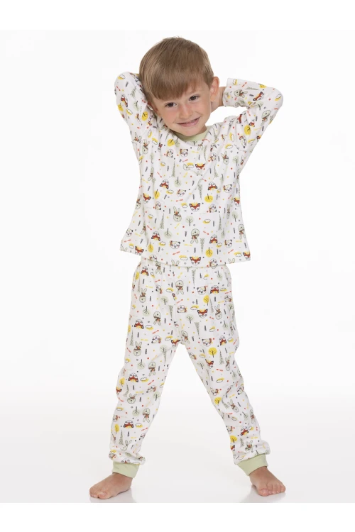 Desenli Erkek Bebek Pijama Takımı 54203