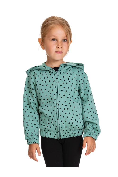 Desenli Fermuarlı Hırka 54357