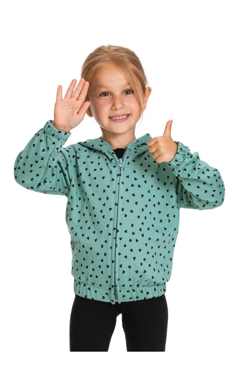 Desenli Fermuarlı Hırka 54357