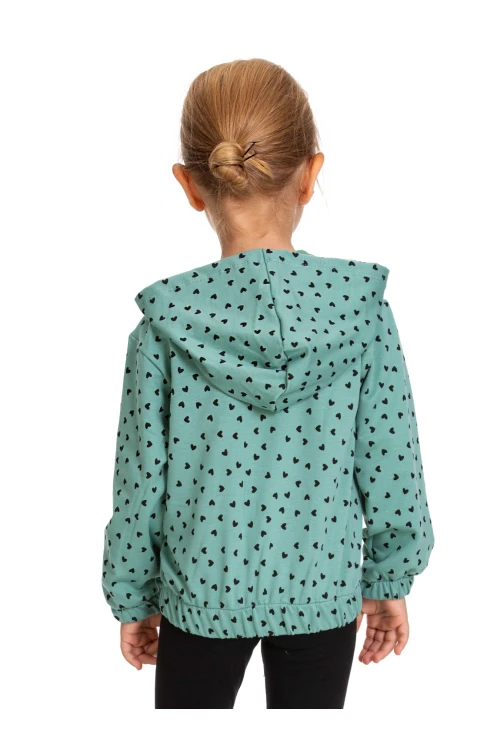 Desenli Fermuarlı Hırka 54357