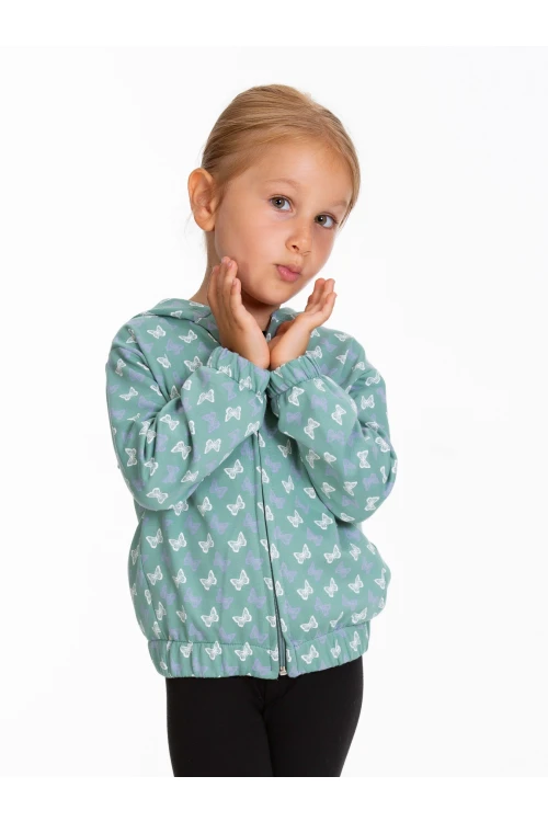 Desenli Fermuarlı Hırka 54357