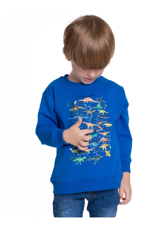 Dinazor Baskılı Erkek Bebek Sweatshirt 54264