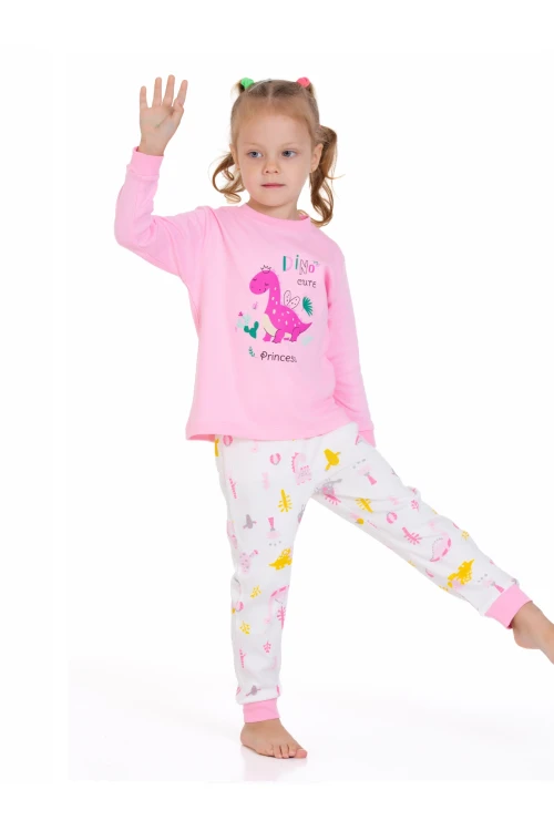 Dinazor Desenli Pamuklu Pijama Takım 54325