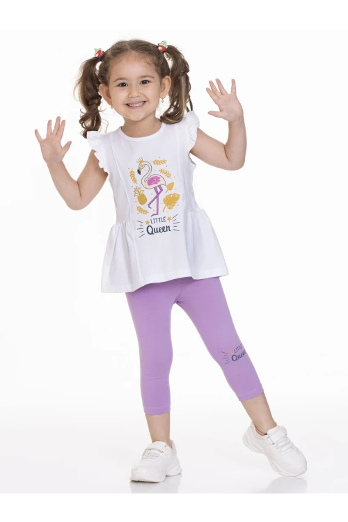 Flamingo Baskılı Taytlı Takım 63115