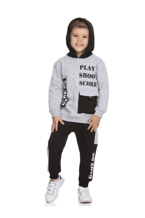 Game On Baskılı Erkek Bebek Takım 52202