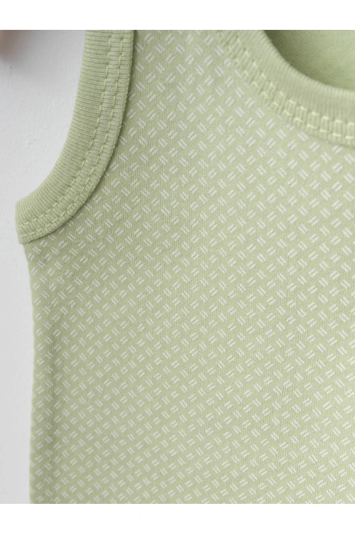 Hayvan Desenli 2li Askılı Çıtçıtlı Body 9667