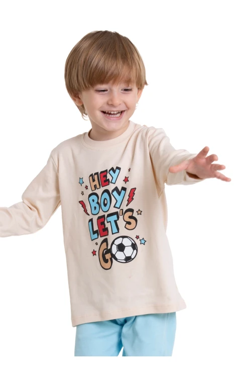 Hey Boy Baskılı Pijama Takımı 54213