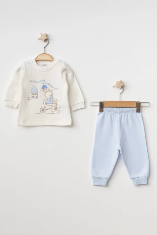 Jakarlı  Bebek Pijama Takımı 2401