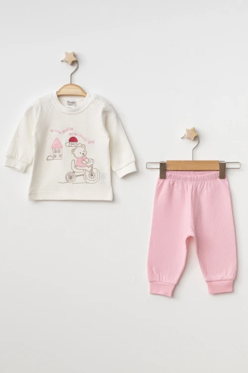 Jakarlı  Bebek Pijama Takımı 2401