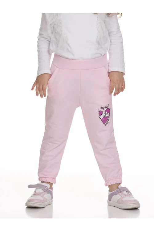 Kalp Baskılı Kız Bebek Eşofman Altı 110104