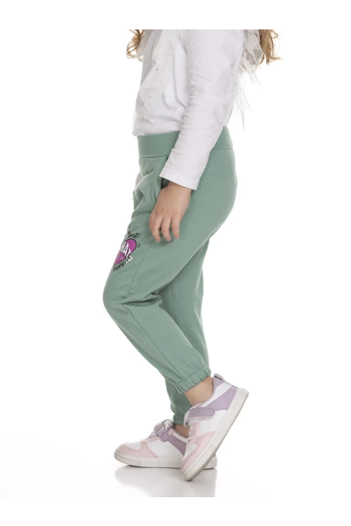 Kalp Baskılı Kız Bebek Eşofman Altı 110104